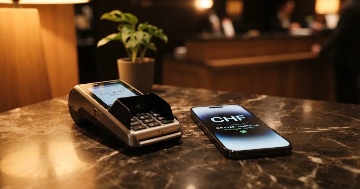 Kartenterminal und Smartphone mit einer ausstehenden Zahlungsbenachrichtigung — beste auszahlungsquote online casino